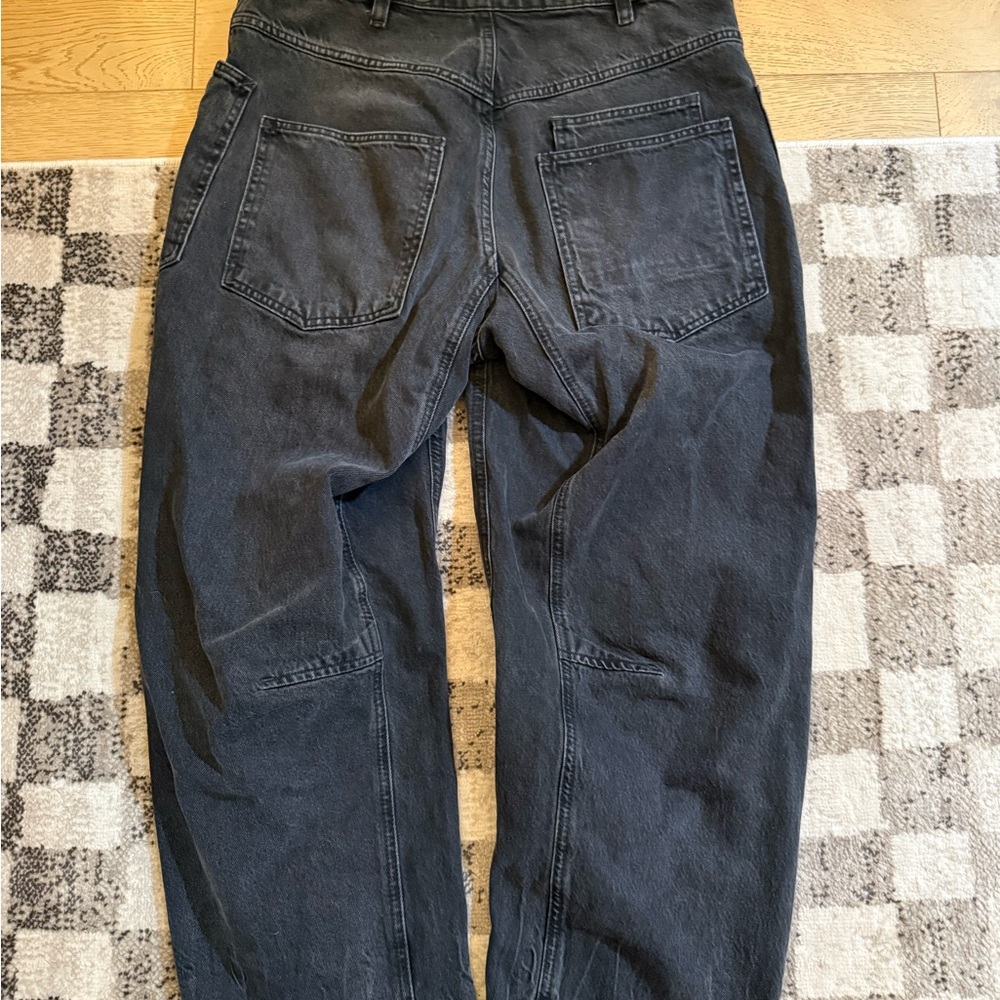We The Free Moxie Low Slung Barrel Jeans Size 27 Black - Picture 3 of 3
